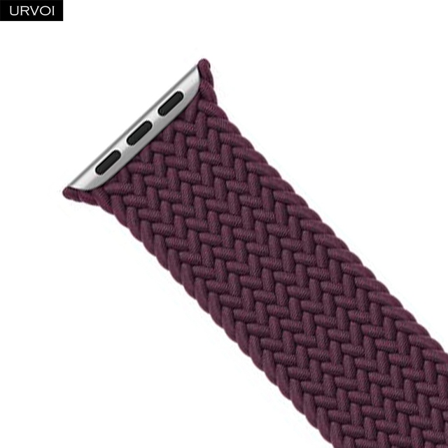 URVOI Braided Solo Loop for Apple Watch Sport Band Series 7 6 SE 5 4 3 21 Stretchable Strap for iWatch Woven Threads gen.5