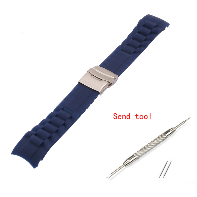 Sale!! New Waterproof 6 Colors Silicone Rubber Watch Wrist Watch Strap Band Replacement 22mm 20mm 10,000 LB Rated Radian