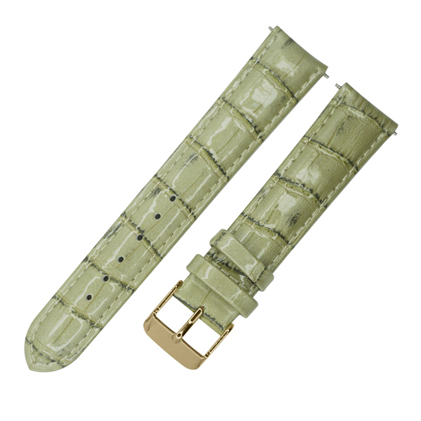 12mm 14mm 16mm 18mm 20mm leather watch band pink olive ivory green watchband genuine leather strap gold stainless steel buckle