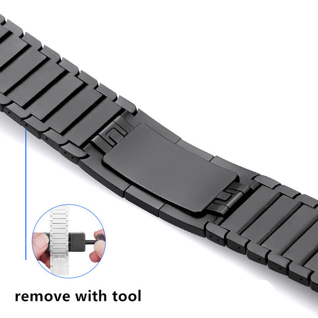 Link Bracelet for Apple Watch Series 7 45mm 41mm Stainless Steel Bracelet Wristband for iWatch 6 5 4 SE 3 44mm 40mm 42mm 38mm