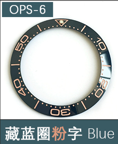 Green Luminous High Quality 40mm Slant Bezel Ceramic Insert for OMG Sea Master