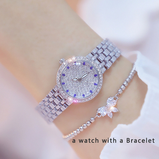 Women Watches 2022 Fashion Creative Famous Brand Small Diamond Gold Wrist Watch Female Wristwatch Bayan Kol Satti 2021