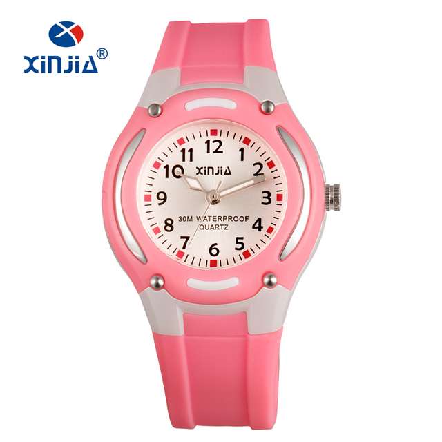 XINJIA Children Quartz Watch Lady Casual Watches Fashion Ladies Wristwatches Jelly Watch Kids Girls Students Sports Wristwatches