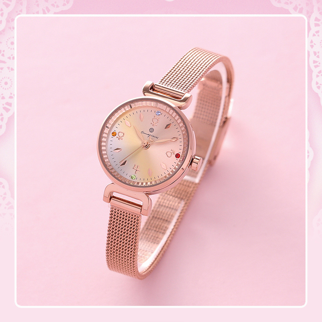 Anime OST Limited Quartz Sailor Moon Crystal Star Compact Wristwatch Women Girls Wrist Watch Jewelry Cosplay Props Birthday Gift