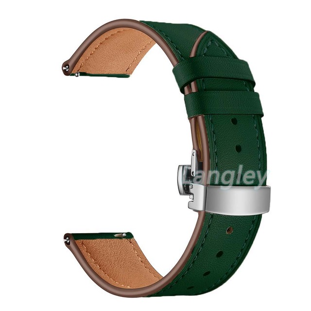 20 22mm Leather Strap For Huawei Watch GT 2 46mm Watch Band For Samsung Galaxy Watch 4 40/44mm Calsssic 46 42mm Active2 Bracelet