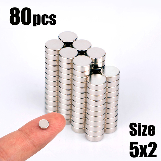 20 50 100pcs 5x2 6x1 6x2 4x2 Neodymium Magnet NdFeB Round Super Strong Permanent Magnetic imanes Disc 4x1 5x3