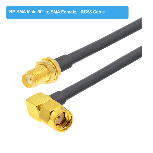 BEVOTOP SMA Male Plug to SMA Female Jack RG58 Cable 50ohm RF Coaxial Pigtail SMA WiFi Antenna Extension Cord Connector Adapter