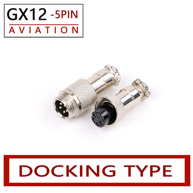 10 Sets 2/3/4/5/6/7 Pins GX12 Potting Docking Male and Female 12mm Circular Aviation Socket Plug Panel Wiring Connectors