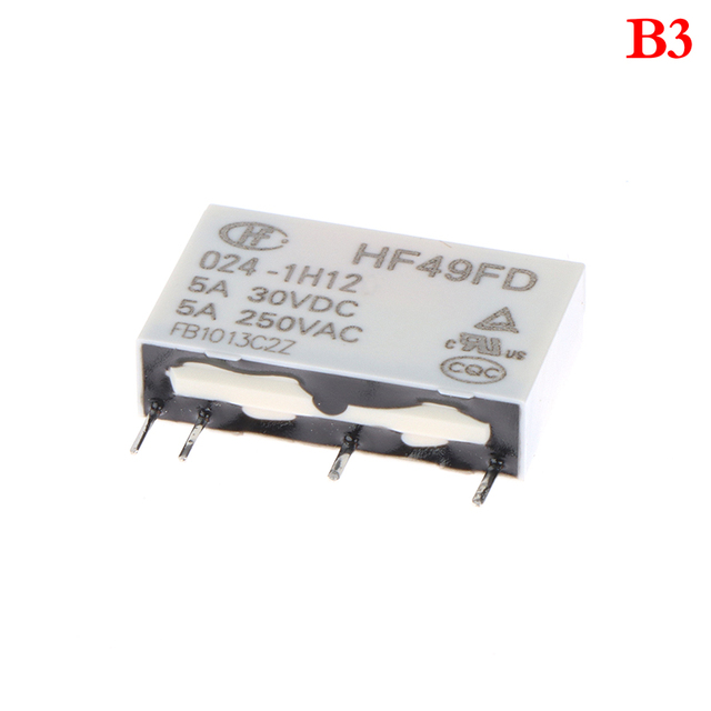 الغرض العام الجهد التتابع HF49FD-005-1H12 005-1H12 HF49FD DC5V 1H12 4PIN 5A 20x5x12.5mm