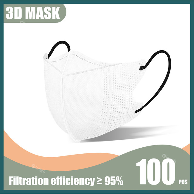 Elough Morandi 3D Mask for Mascaras kn95 korean fish mask ffp2fan adult 4L Ayers FFP 2 KN95 Mask KN 95 Mask Black