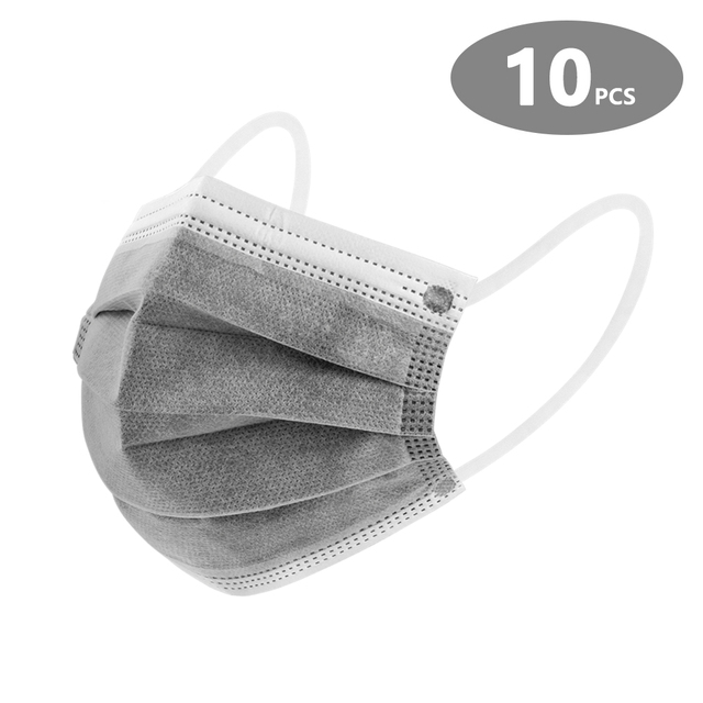 10-200pcs Protective Face Masks 4 Layer Activated Carbon Mascarillas Disposable Adult Homeopathic Shuffle Mask