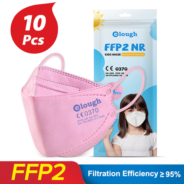 FPP2 Approved Children Mask FFP2Fan Kids Korean Fish Mask Respirator Mask FFP 2 KN95 Face Masks pff2 ffp2reuse zable FFPP2