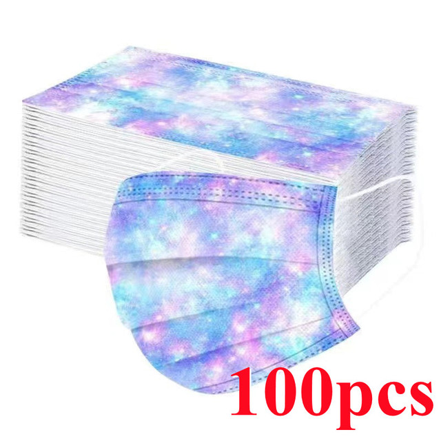 10-100pcs Disposable Face Mask 3 Layer Non-woven Filter Star Mouth Face Mask Anti-Dust Adult mascarillas quiurgicas homology adas