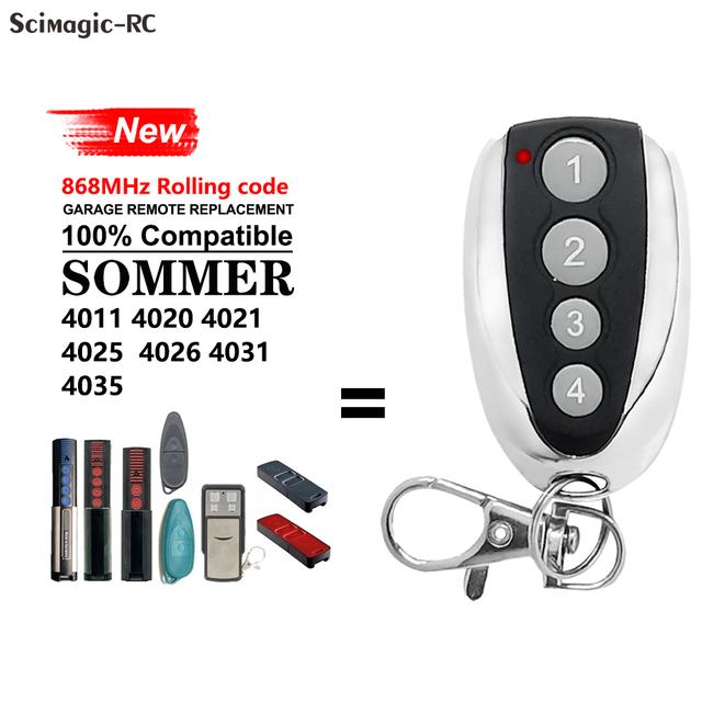 Somer 4020 TX03-868-4 Replacement Garage Gate Remote Control 868.8MHz Rolling