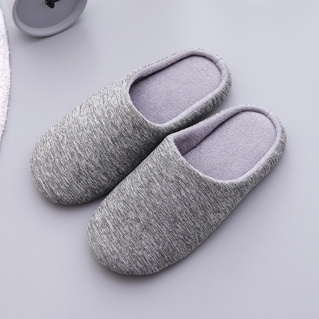 Women Winter Indoor Shoes Slippers Silent Soft-soled Warm Slippers Plus Velvet Non-slip Cotton Slippers Zapatillas De Casa