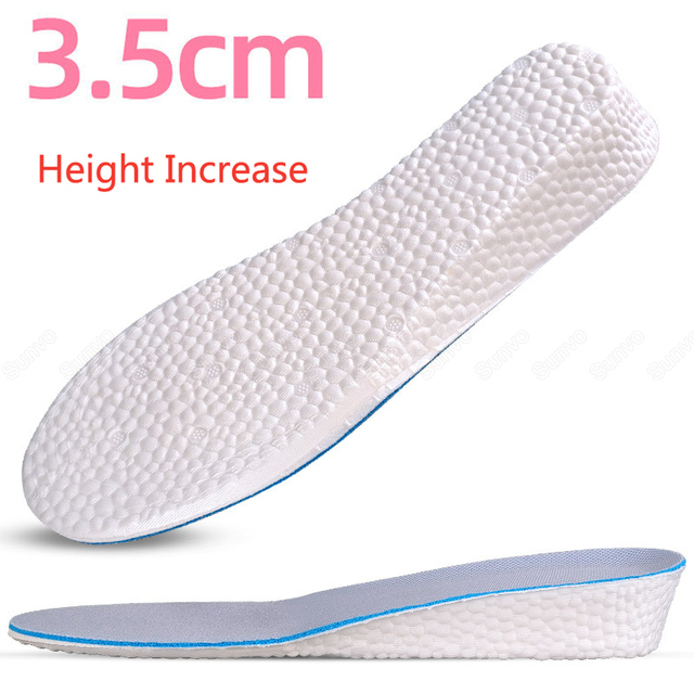 Memory Foam Height Increase Insoles For Men Women Shoes Insert Sneakers Heel Lift Mold EVA Material Increase Insole