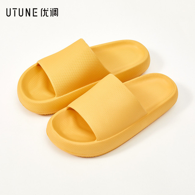 UTUNE EVA Slides Women Platform Slippers Summer Indoor Shoes Bathroom Beach Sandals Men Outside Non-slip Pink Slippers for Woman