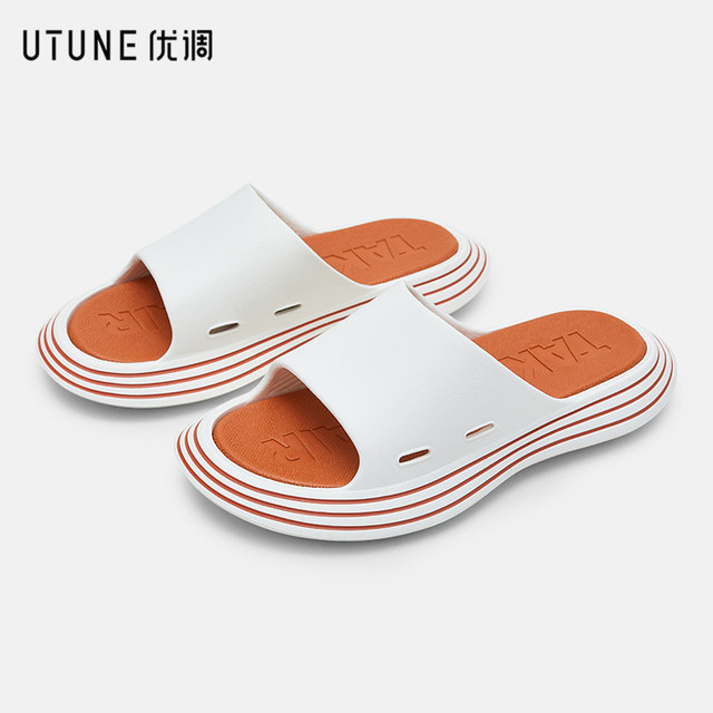 UTUNE Outside Slippers Men Summer Runway Shoes EVA Outdoor Women Slides Soft Thick Sole Non-slip Pool Beach Sandals Indoor Bathroom