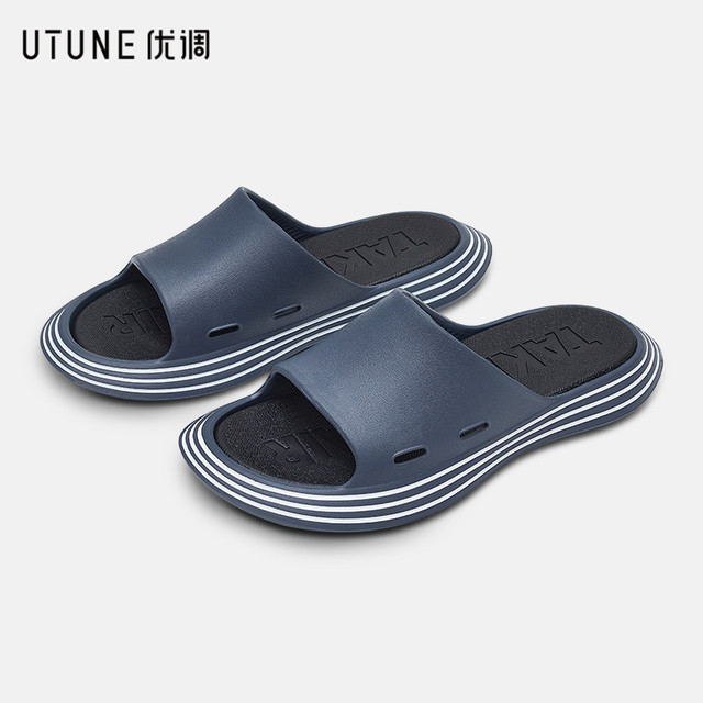 UTUNE Outdoor Women Summer Shoes Runway Slippers Outside EVA Men Beach Slides Soft Thick Sole Non-slip Sandals Indoor Bathroom