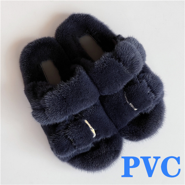 100% Genuine Mink Fur European Luxury Slippers Winter Indoor Slippers Women Slippers Women Slippers