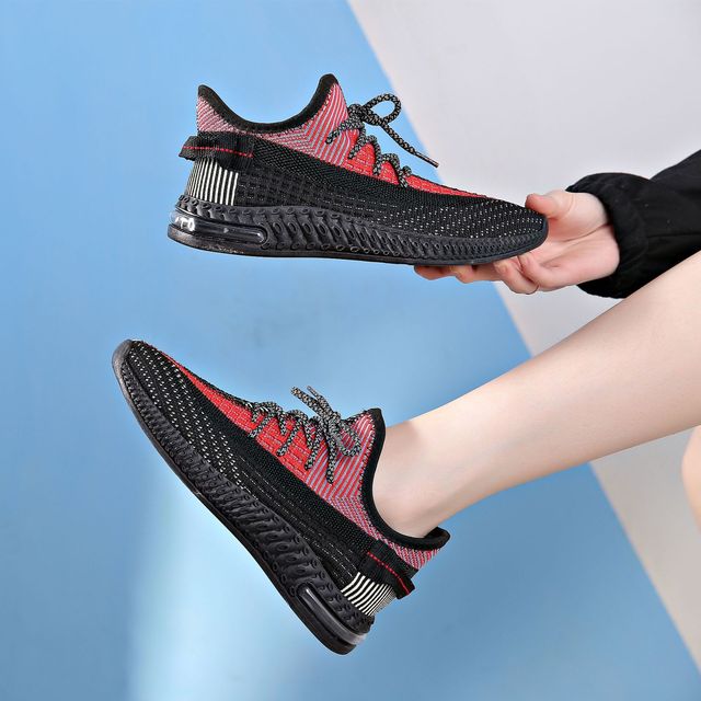 Women's casual shoes new coconut women's shoes fashion popular sneakers weave breathable lightweight non-slip thick sole mesh shoes