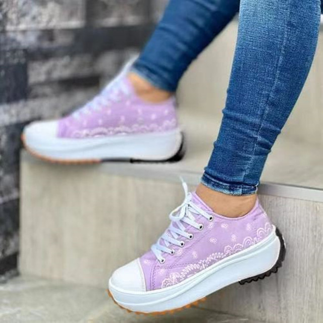 Women's Shoes 2022 New Style Canvas Shoes High Quality Sneakers Ladies Flat Lace Up Adult Zapatillas Mujer Chaussure Femme