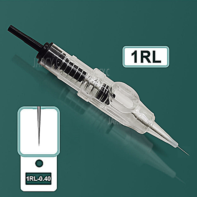 50 قطعة سهلة انقر العالمي 0.18/0.2/0.25/0.3/0.35/0.4 مللي متر 1RL تجميل دائم خرطوشة إبر 600D-G ل آلة لوشم الحاجب