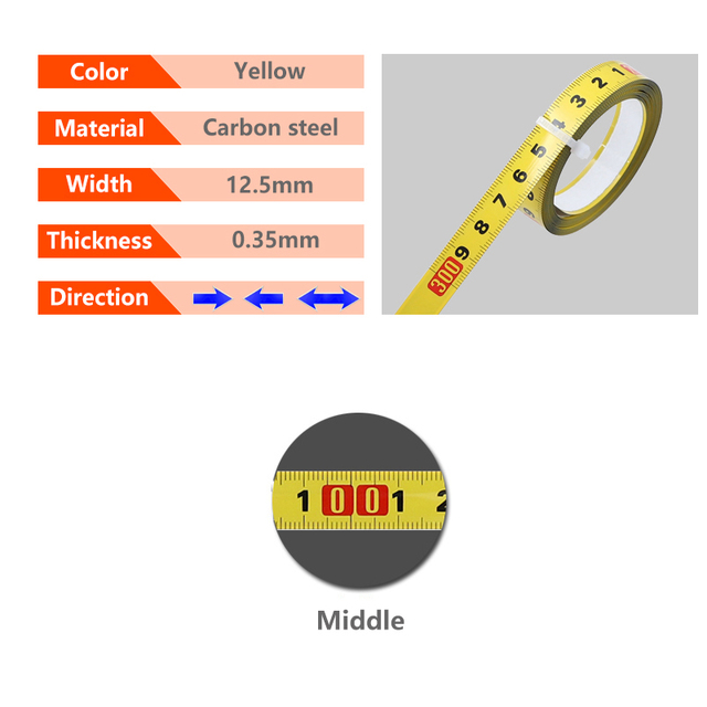 Woodworking T Track Tape Measure 12.5/16/19mm Width Metric Self-Adhesive Gauge Ruler for Miter Track Router Table Saw Measuring