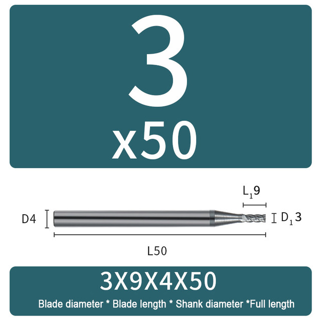 Carbide Milling Cutter 4 Flute Harden Tungsten Alloy Steel Face End Mill Lengthening 16mm 150mm Computer Tools Stainless Special HRC 65