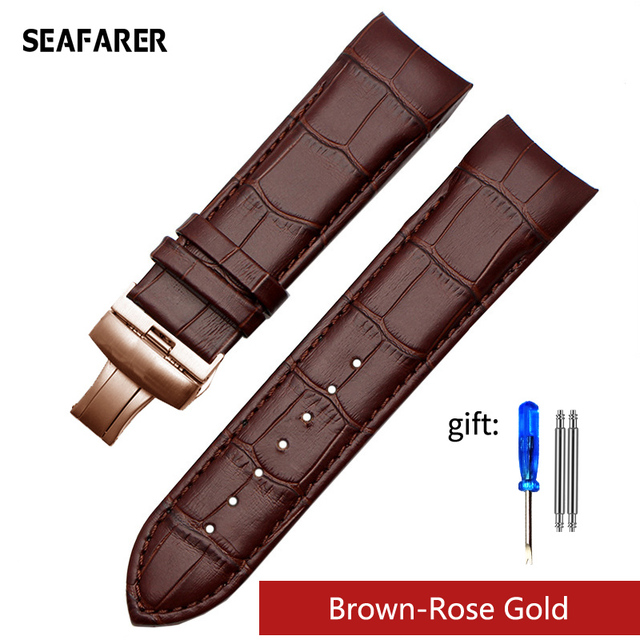 Genuine Calfskin Watchband Watch Band Strap for Tissot Couturier T035 T035617 627 T035439 Watch Band 22/23/24mm Brush Buckle