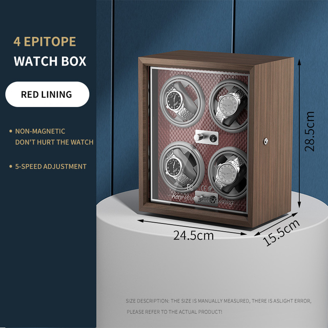 BOLAI luxury brand watch winder wood high-end 2 4 slot automatic watches box with Mabuchi motor watch cabinet watch storage box