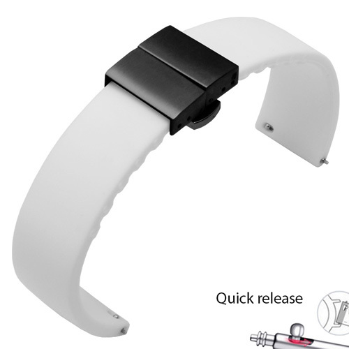 Waterproof silicone watchabnd 20mm 22mm black white red bracelet for Amazfit 2S GTS outdoor silicone strap quick release