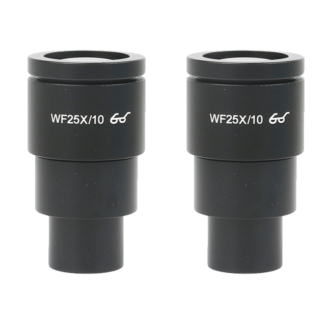 2pcs WF10X WF15X WF20X WF25X WF30X Wide Field Eyepiece for Trinocular Microscope Stereo Microscope 30mm Interface Installation