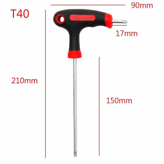 T-shaped hex screwdriver, wrench tool, T10/15/20/25/30/40