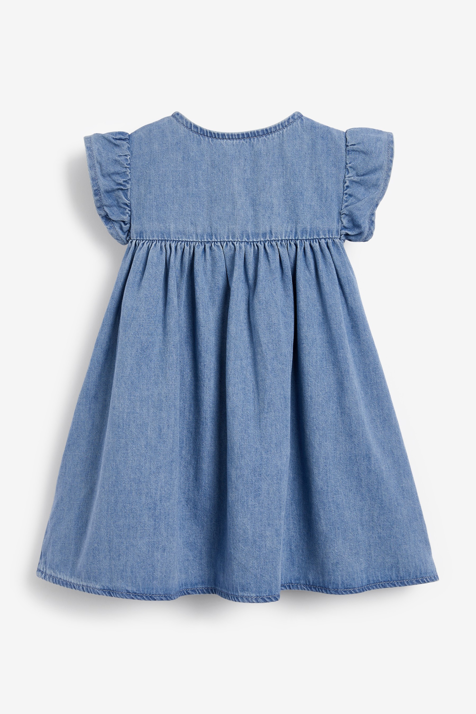 Frill Sleeve Cotton Dress (3mths-8yrs)