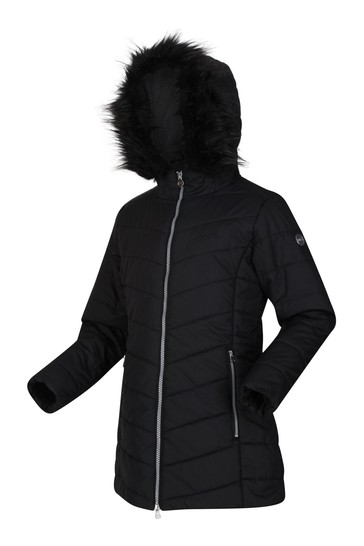 Regatta Fabrizia Insulated Longline Black Jacket