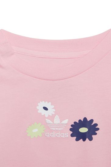 adidas originals Infant All-Over Print Floral T-Shirt And Shorts Set