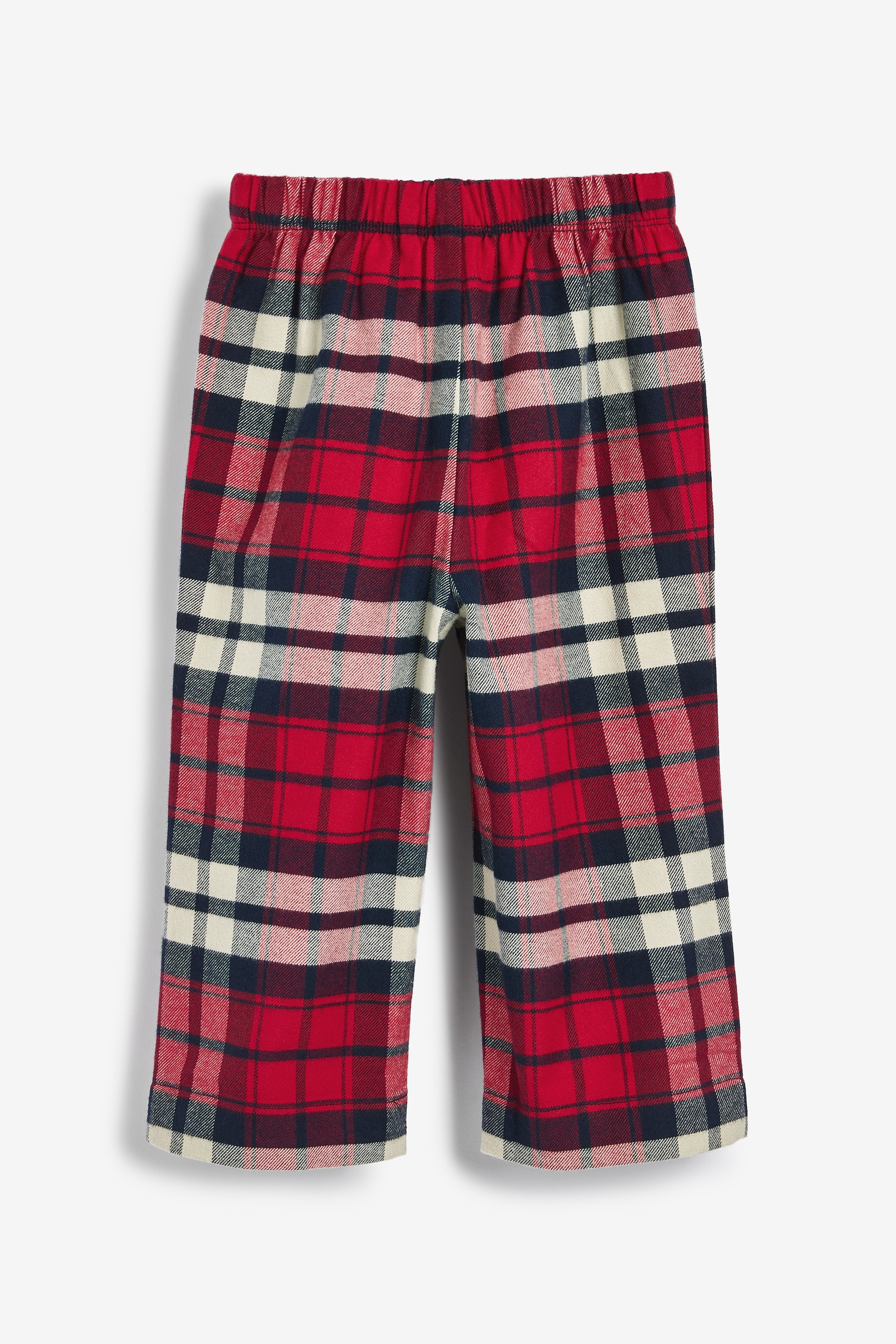 Pyjama With Brushed Woven Check Bottoms (9mths-8yrs)