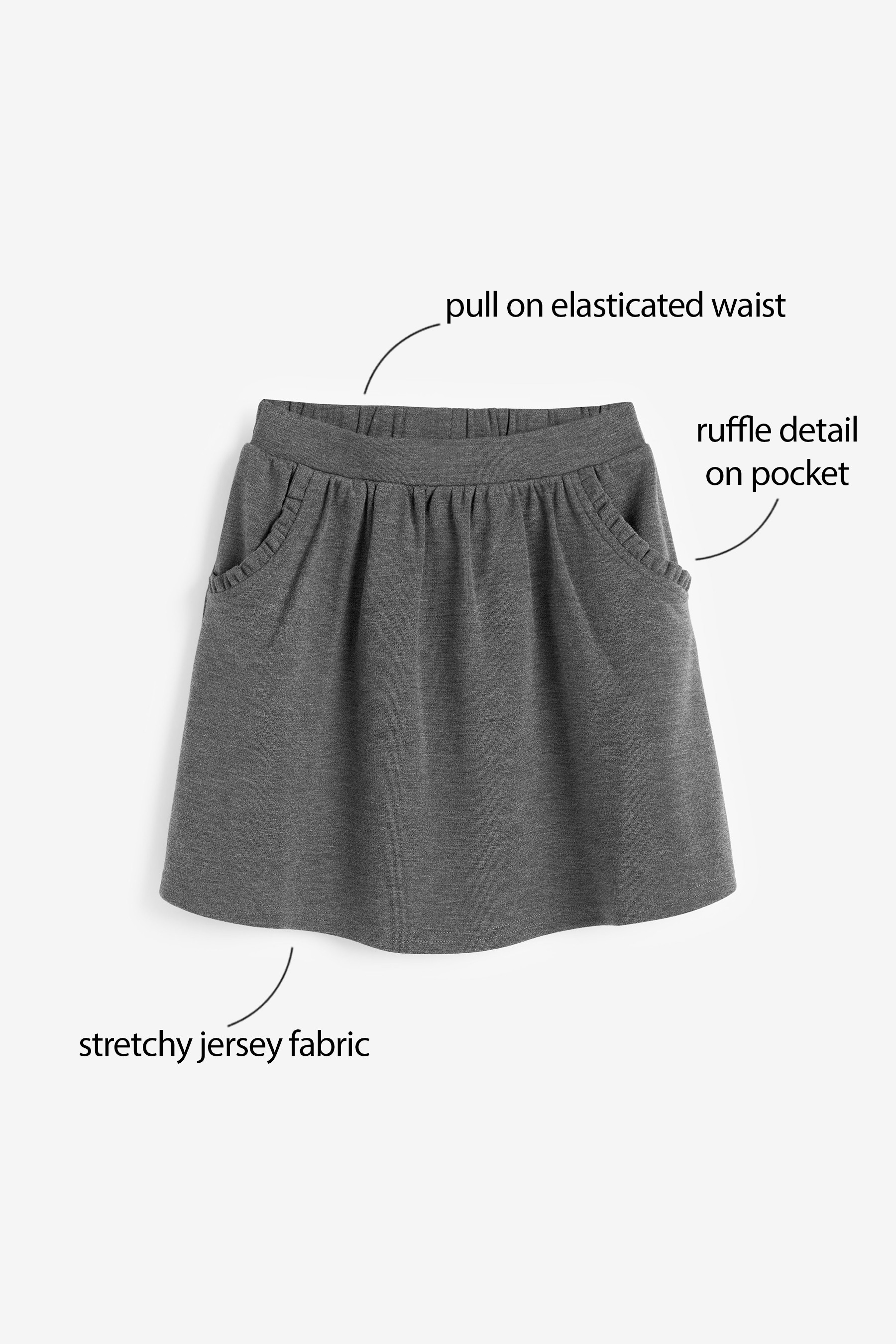 Frill Skater School Skirt (3-16yrs)