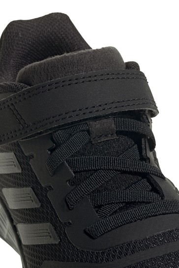 adidas Black Duramo 10 Youth & Junior Strap Trainers