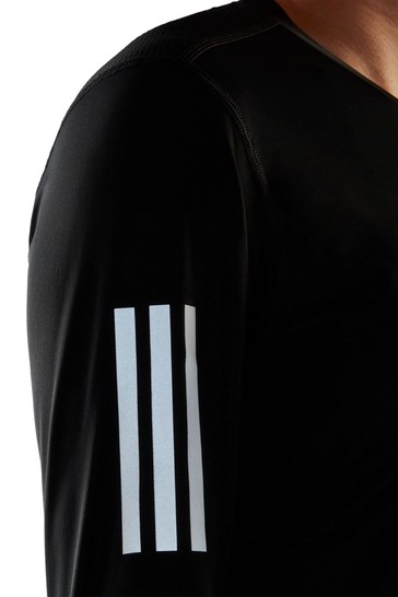 adidas Black Own The Run Long Sleeve T-Shirt