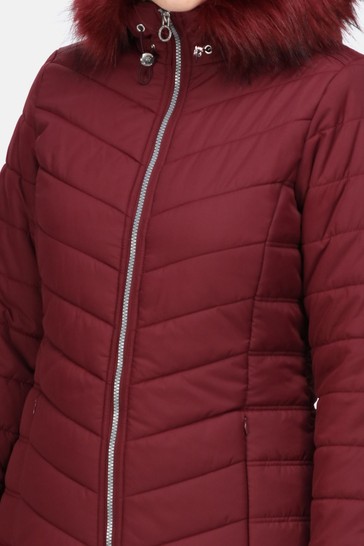 Regatta Red Fritha Insulated Longline Jacket