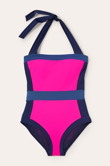 Boden Pink Santorini Halterneck Swimsuit