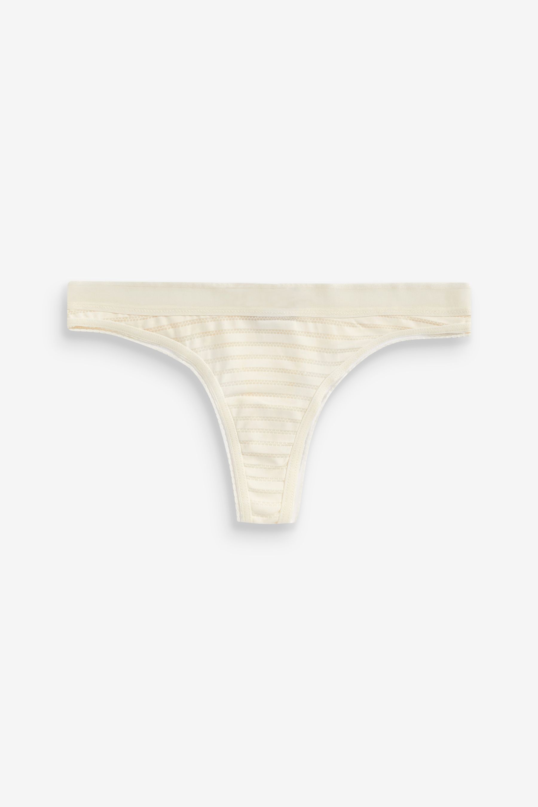 Stripe High Waist Knickers 2 Pack Thong