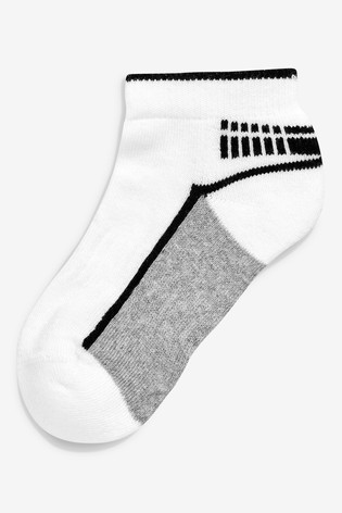 5 Pack Cushioned Footbed Sports Trainer Socks