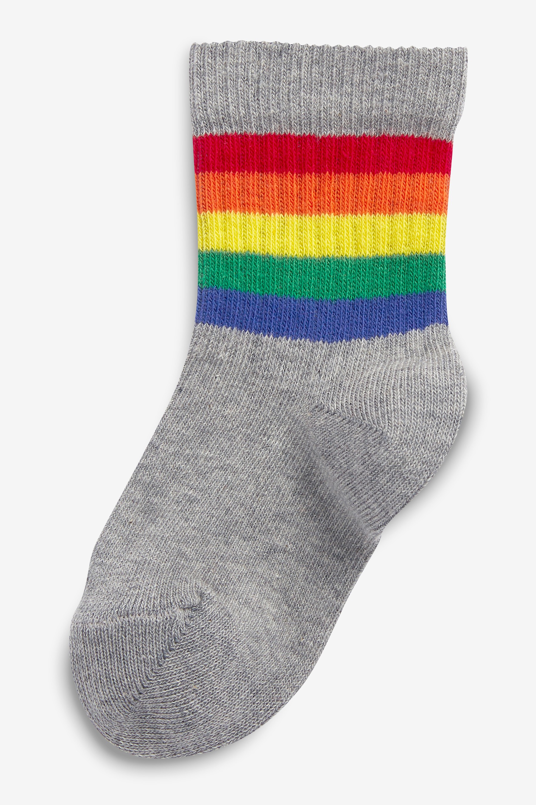 5 Pack Cotton Rich Ribbed Socks