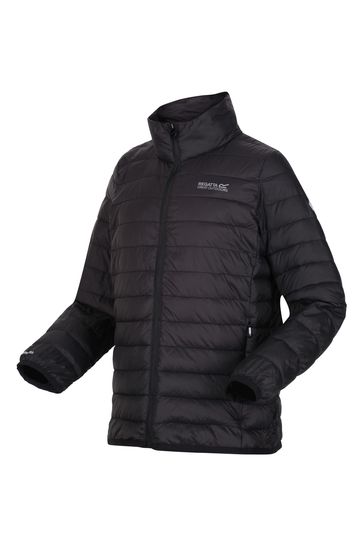 Regatta Junior Black Hillpack Packaway Baffle Jacket