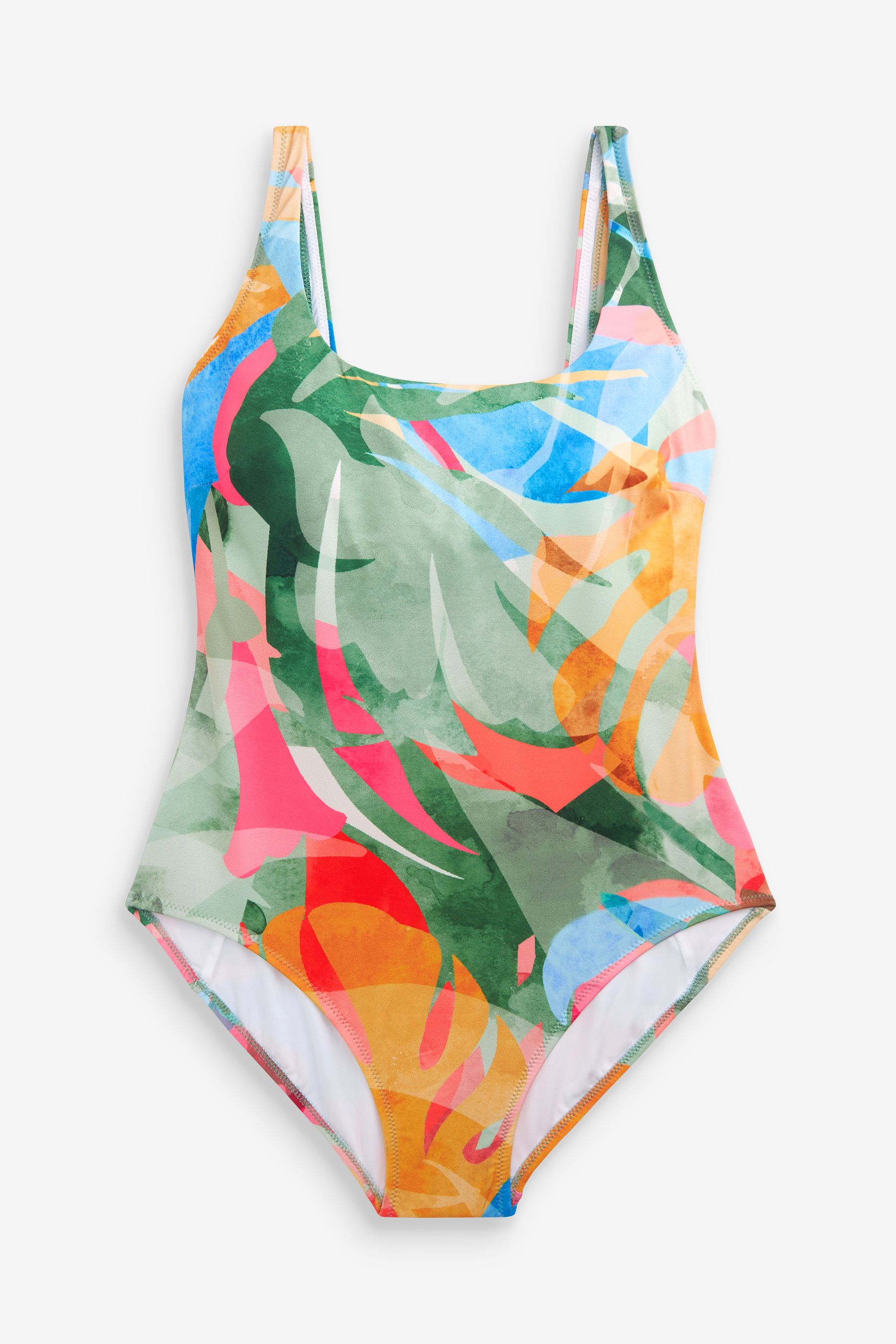 Scoop Neck Tummy Control Swimsuit