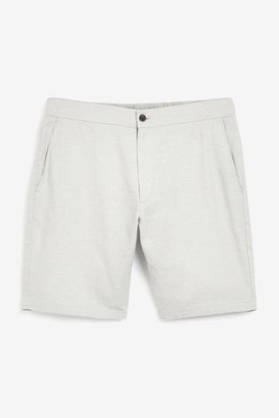 Elasticated Waistband Linen Shorts