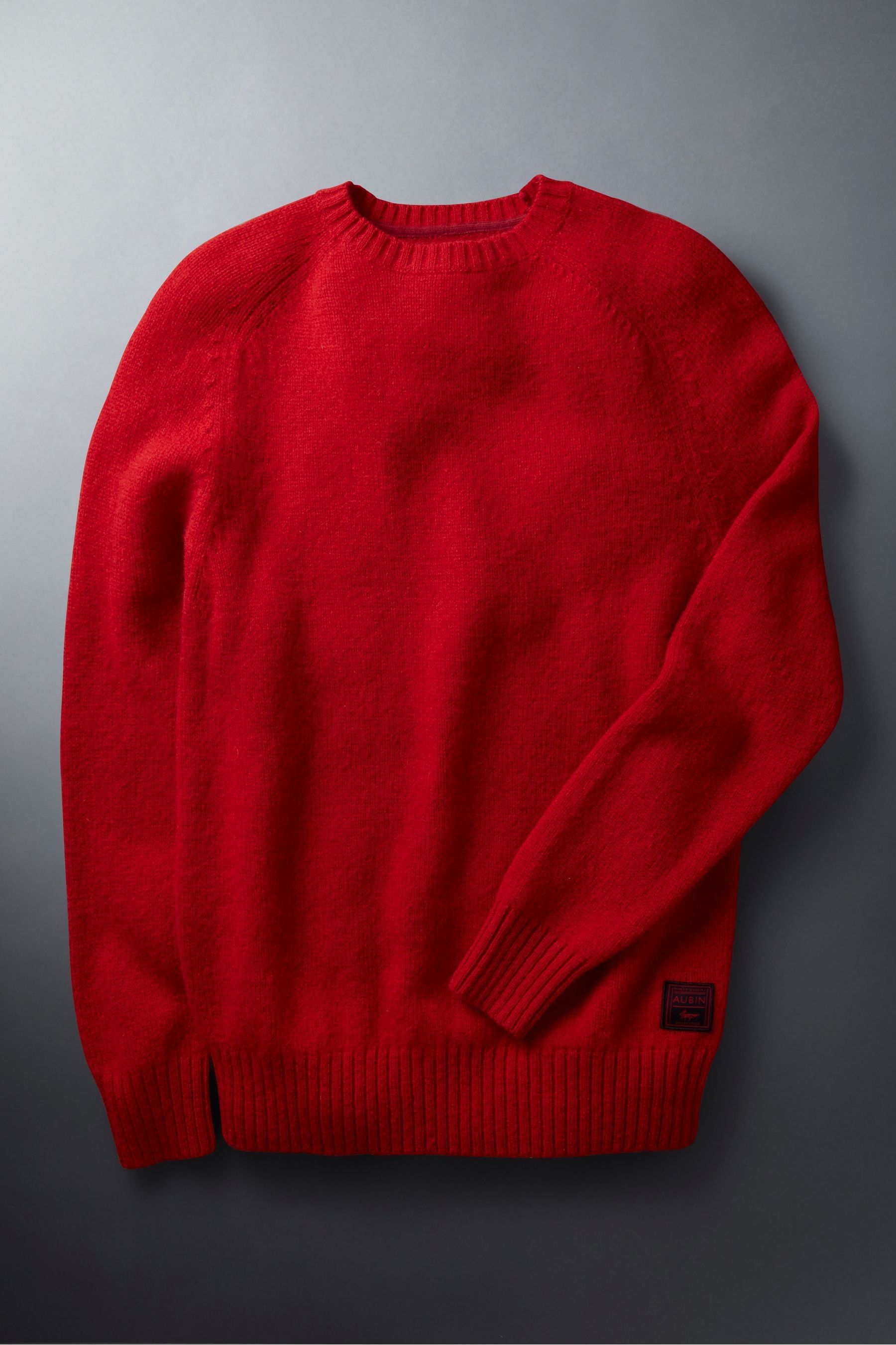 Aubin Brown Prestwick Shetland Crew Jumper